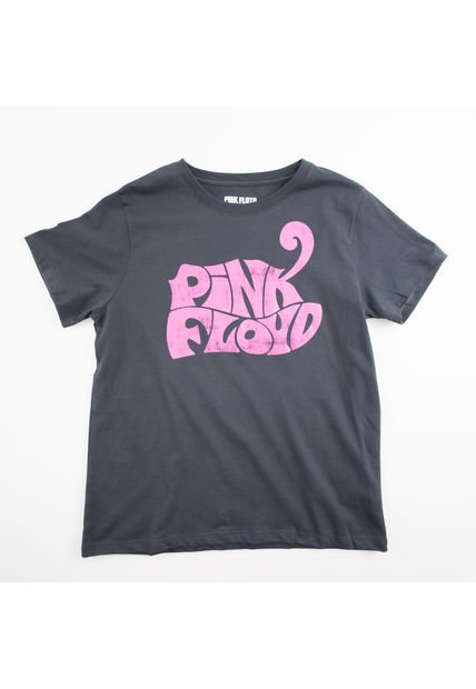 Polera Mujer YOU Pink Floyd Logo Gris