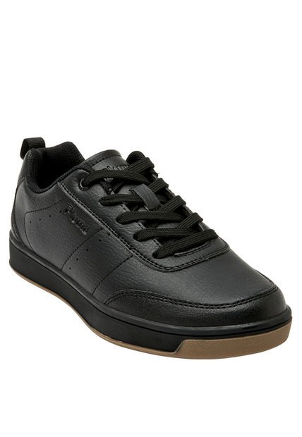 Zapatilla Escolar Unisex Negro Pluma