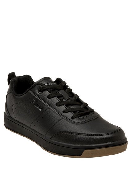 Zapatilla Escolar Unisex Negro Pluma