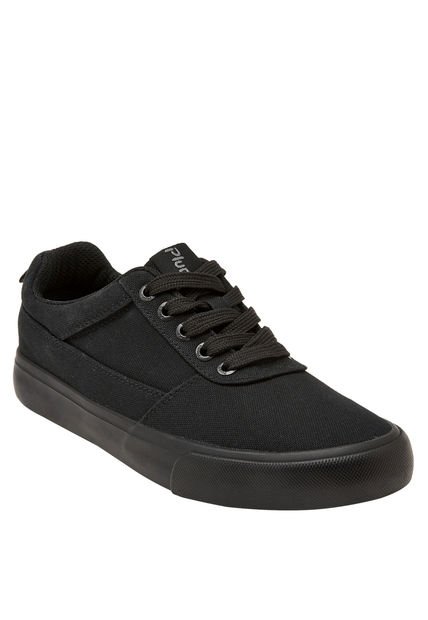 Zapatilla Escolar Unisex Negro Pluma