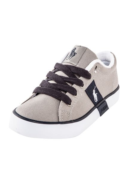 Zapatilla Polo Ralph Lauren Kids Giles Gris