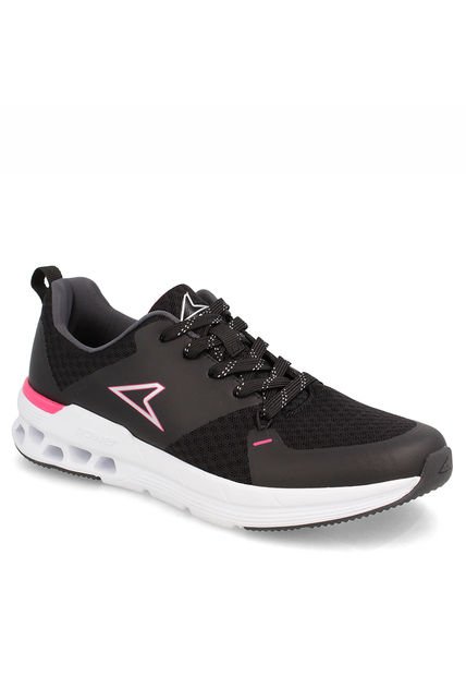 Zapatilla Export 100 Virgo Mujer Negro-Fucshia Power