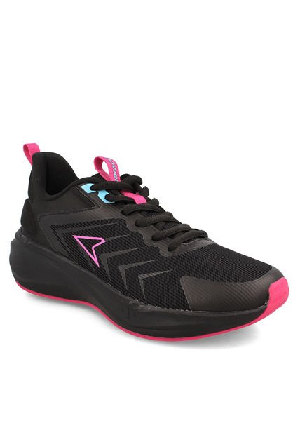 Zapatilla Swift Mujer Negro-Rosado Power