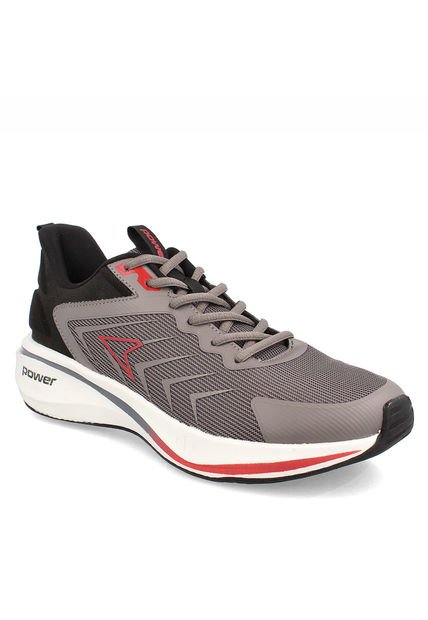 Zapatilla Swift Hombre Gris-Rojo Power