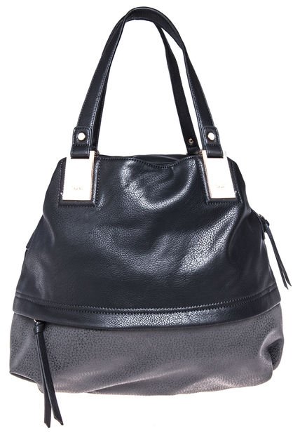 Cartera Sïmil Cuero Negro I Prune