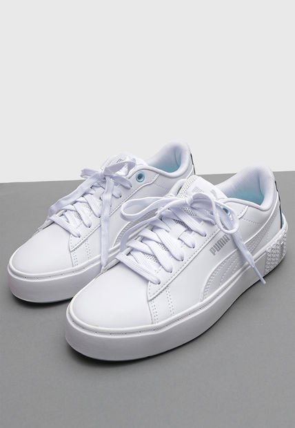  PUMA Zapatos deportivos Smash Platform para mujer, Blanco :  Ropa, Zapatos y Joyería