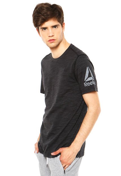 Polera El Prime Group Tee Negro Reebok - Calce Regular