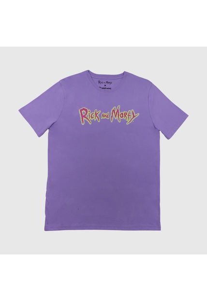 Polera Hombre Soft Morado Rick And Morty