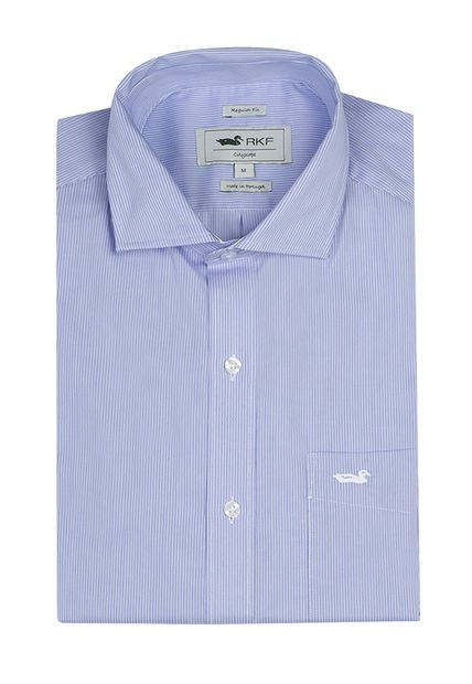 Camisa EasyIron Hombre Cuello Italiano Blanco Rockford