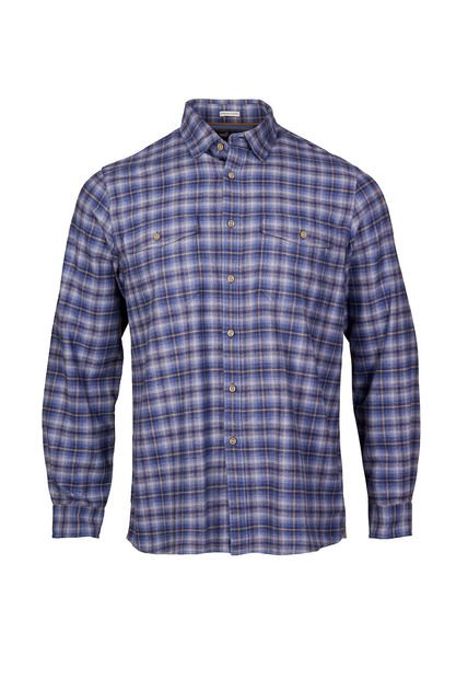 Camisa Algodón Orgánico Hombre Padua Azul Rockford