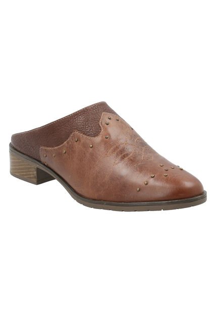 Zapato Cuero Mujer Mayza Café Rockford