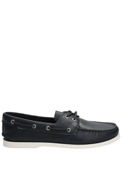 Mocasín Cuero Hombre Boat Azul Rockford