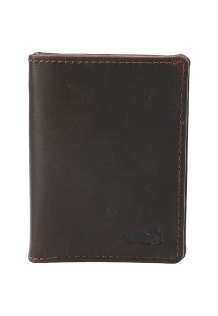 Billetera Cuero Hombre TC Bifold Magnet Café Rockford