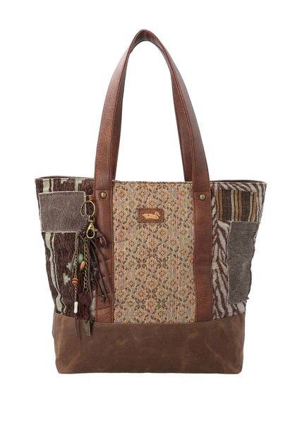 Cartera Textil Mujer Fau Tote Café Rockford