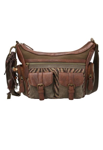 Cartera Textil Mujer Eloni Cross Café Rockford