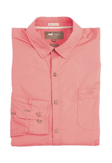 Camisa Algodón Orgánico Galiton Coral Hombre Rockford