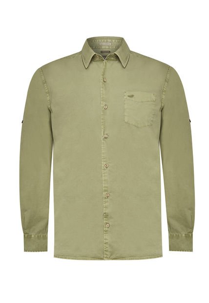 Camisa Algodón Orgánico Hombre Leeds Verde Rockford