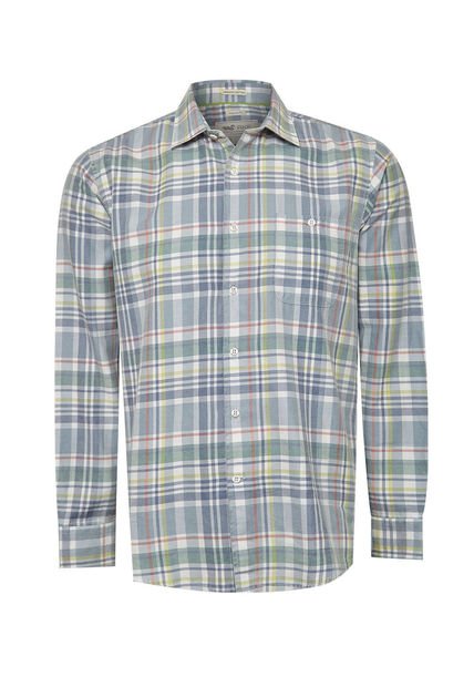 Camisa Algodón Orgánico Hombre Arbed Azul Rockford