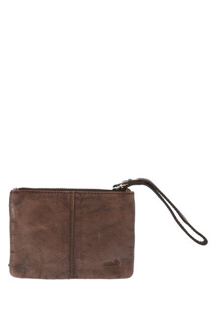 Billetera Cuero Café Ws Purse Zip Mujer Rockford