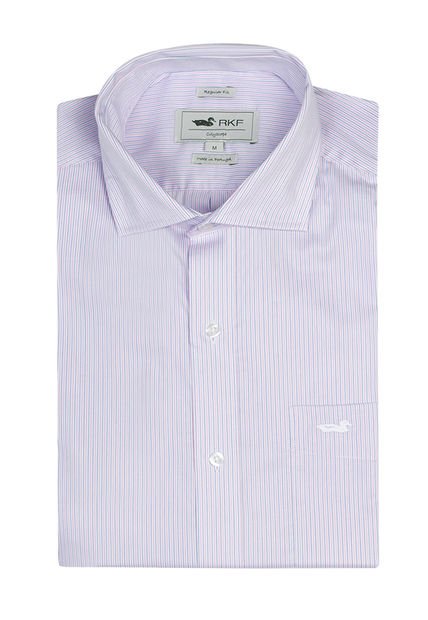 Camisa EasyIron Hombre Cuello Italiano Rosado Rockford