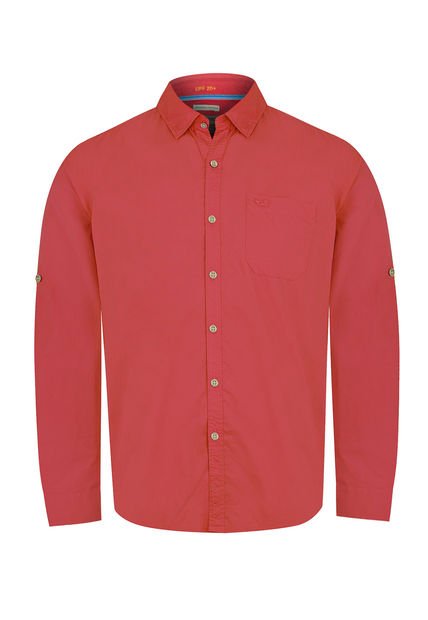 Camisa Algodón Orgánico Rojo Galiton Hombre Rockford