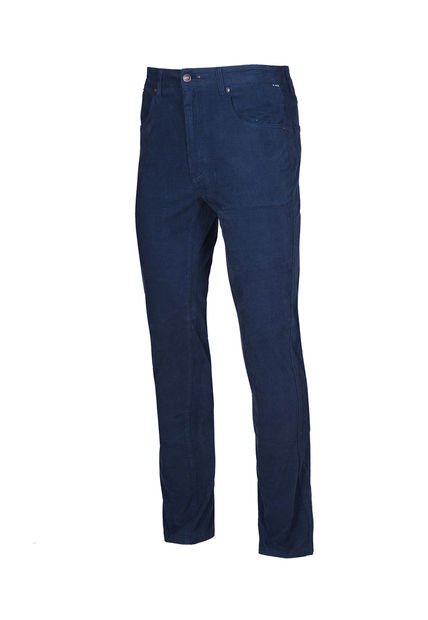 Pantalón Natural Flex Hombre Corduroy Azul Rockford