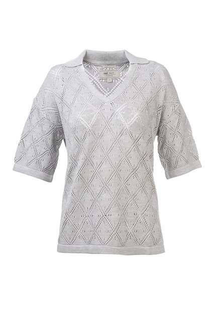 Polera Algodón Orgánico Caicos Gris Mujer Rockford