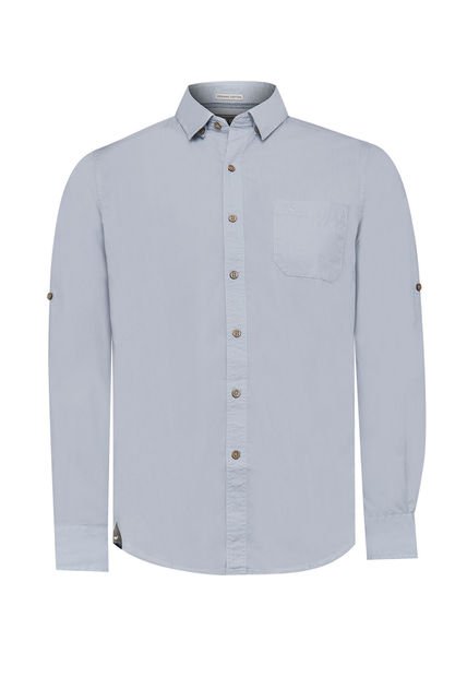 Camisa Algodón Orgánico Hombre Galiton Gris Rockford