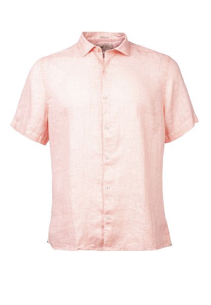 Camisa Lino Orgánico Linenjersey Coral Hombre Rockford