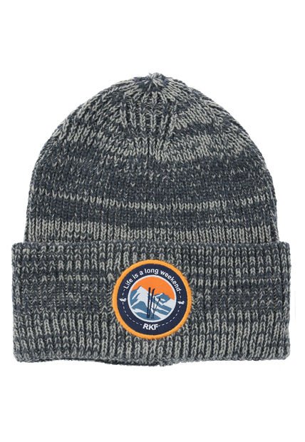 Gorro Fibras Reciclada Unisex Beanie Snow Azul Rockford