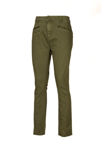 Pantalón Algodón Orgánico Mujer Leman Verde Rockford