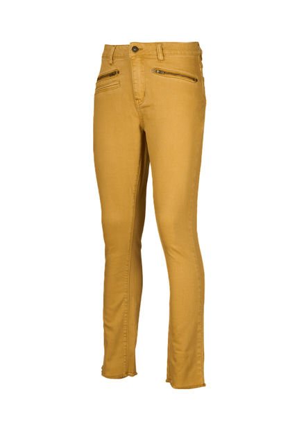 Pantalón Algodón Orgánico Mujer Leman Amarillo Rockford