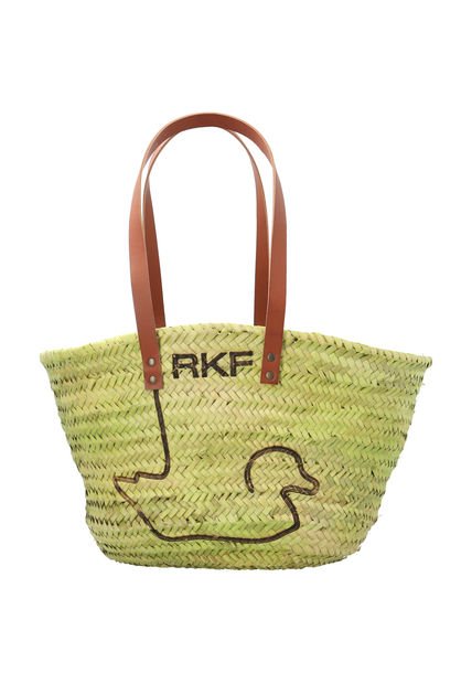 Cartera Rafia Mujer RKF Malaga Verde Rockford