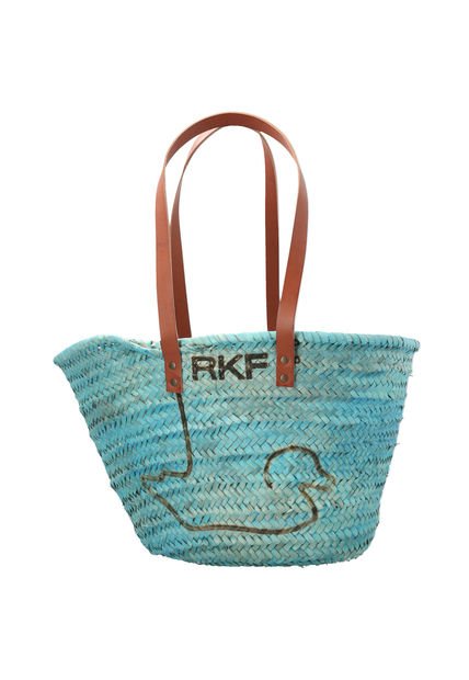 Cartera Rafia Mujer RKF Malaga Azul Rockford