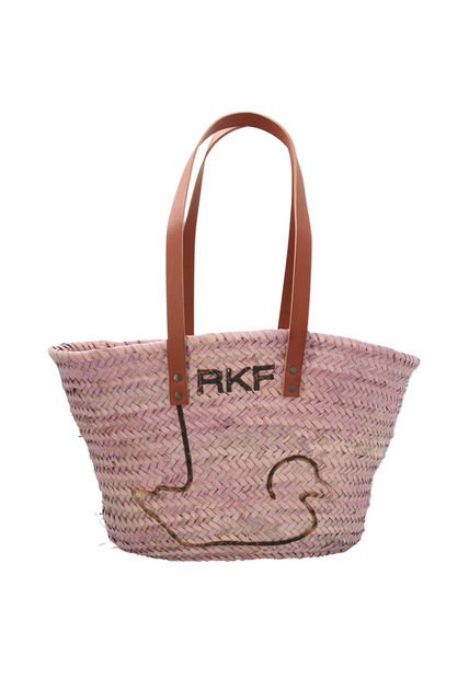 Cartera Rafia Mujer RKF Malaga Rosado Rockford