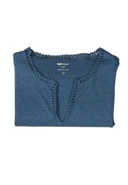 Polera Lino Orgánico Mujer Viena Denim Rockford