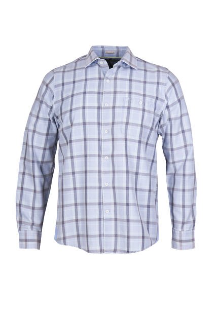 Camisa Algodón Orgánico Hombre Arbed Azul Rockford