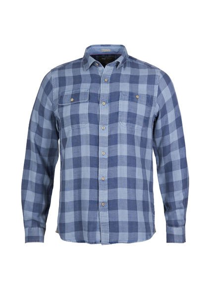 Camisa Algodón Orgánico Hombre Bradford Azul Rockford