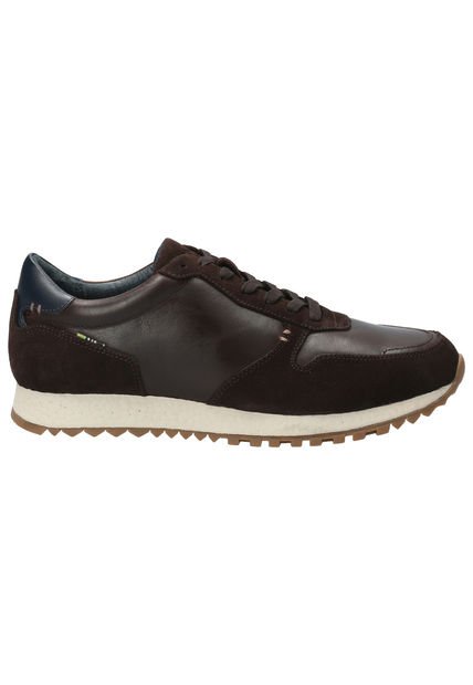 Zapatilla Cuero Hombre Flint Café Rockford