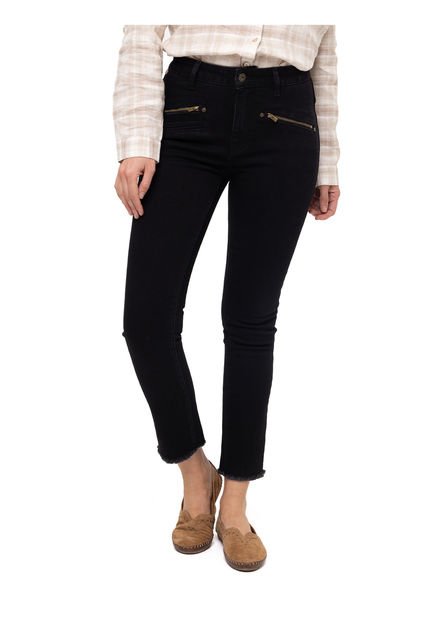 Jeans Natural Flex Leman Negro Mujer Rockford