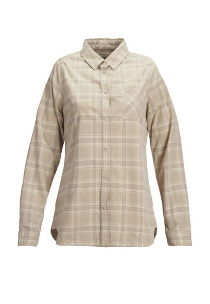 Blusa M/L Mujer Lucia-Tartan Beige Rockford