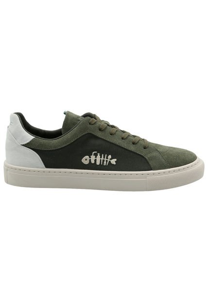 Zapatilla Cuero Hombre Tifon Verde Rockford