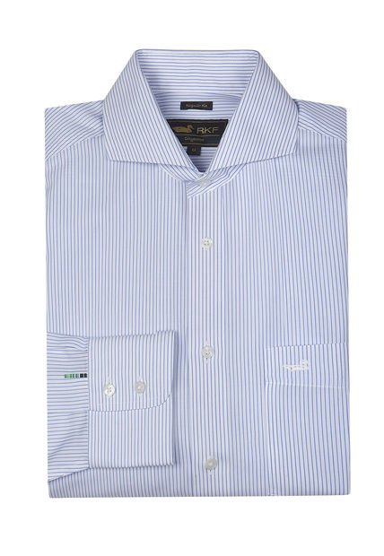 Camisa Cuello Italiano Celeste WF Hombre Rockford