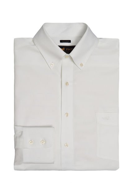 Camisa Libre De Arrugas Hombre Wor Blanco Rockford