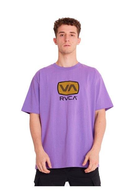 Polera Manga Corta Hombre Transistor Morado RVCA