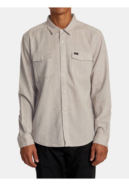 Camisa Manga Larga Hombre Neps Gris RVCA