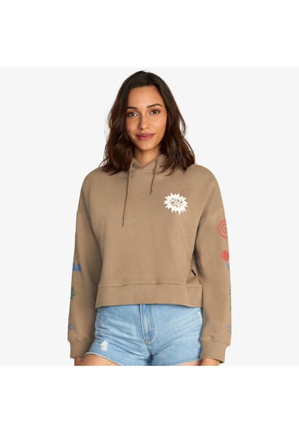 Polerón Mujer Breeze Hoodie Otlr Café RVCA