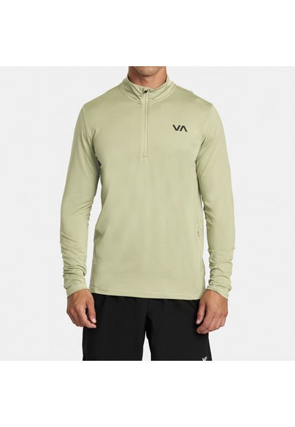 Polera M/L Sprtvntlshalfzi M Kt Verde Hombre RVCA