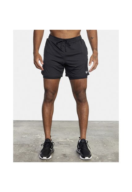 Short Deportivo Hombre Vent Running 15 Negro RVCA Compra Ahora Dafiti Chile