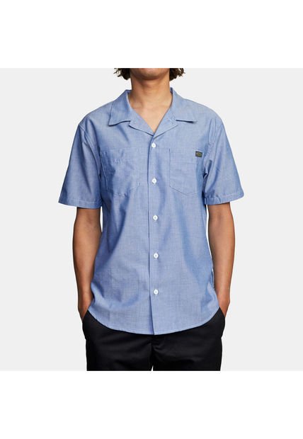 Camisa M/C Hombre Day Shift Ss Azul RVCA